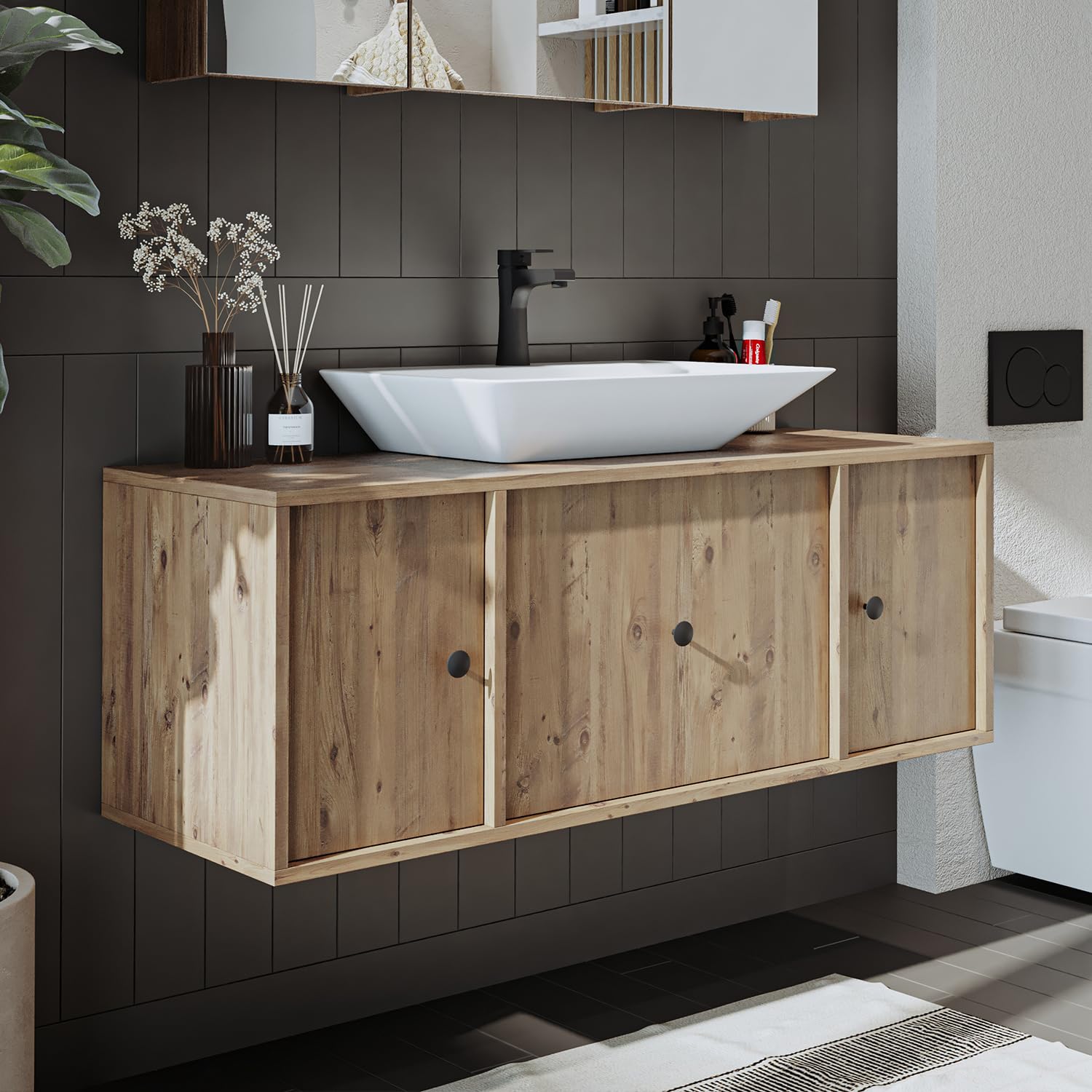 roomart-badezimmerm-bel-set-gusto-120-cm-4-teilig-eiche-mit-keramik-waschbecken image 4