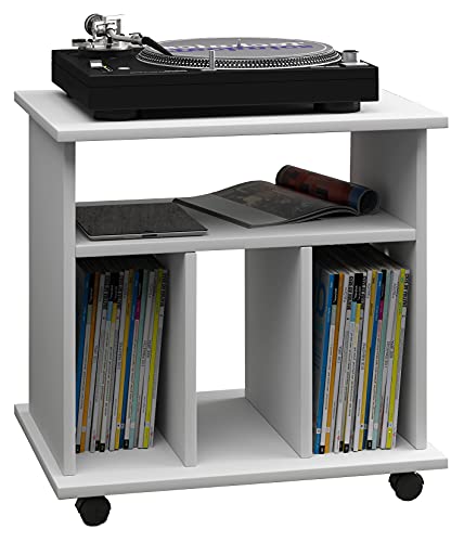 vcm-beistelltisch-wei-60x45x59-cm-mit-rollen-4-f-cher-holzwerkstoff-mobiler-sofa image 6