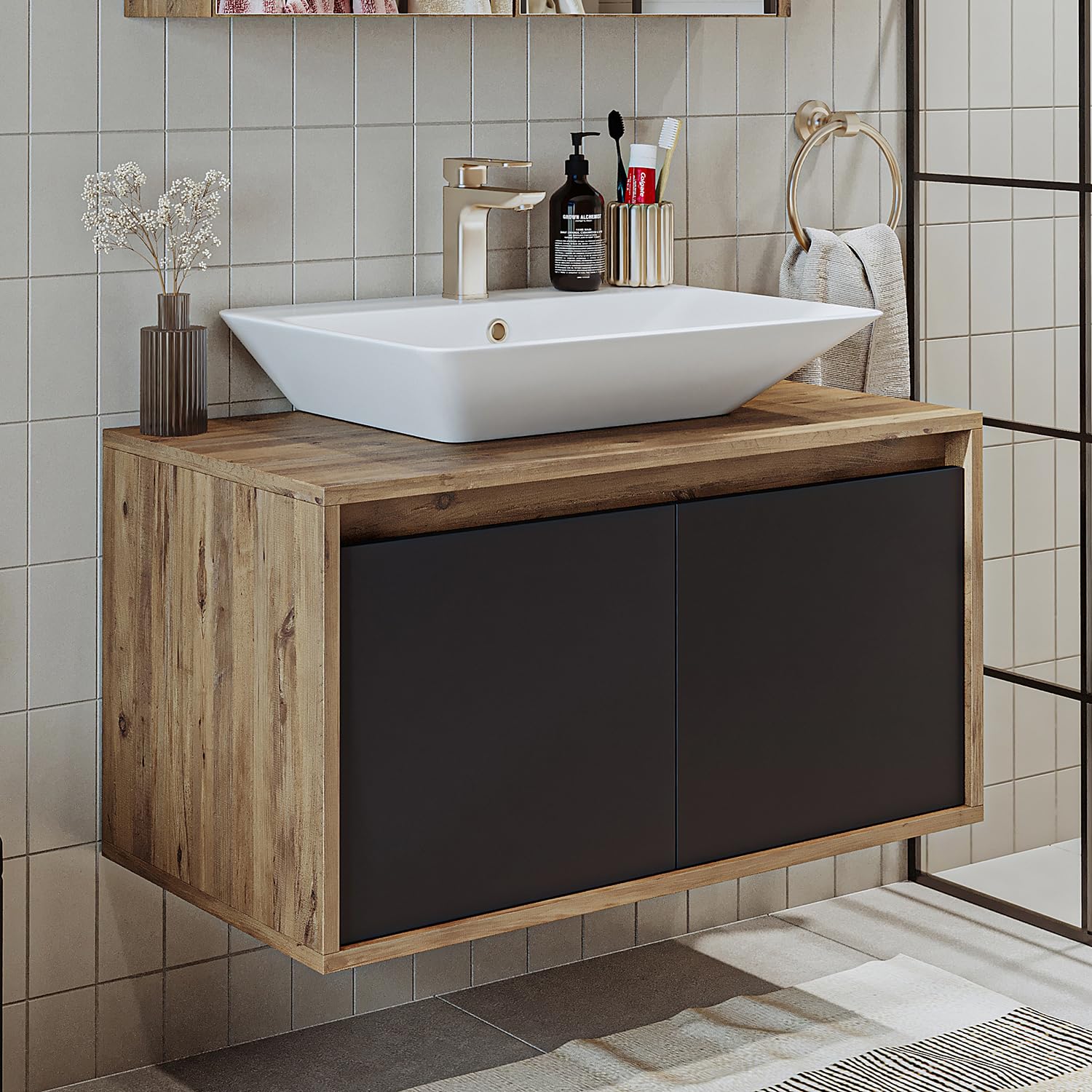 roomart-badm-bel-atlantic-keramik-waschbecken-mit-unterschrank-85-cm-anthrazit-e image 5