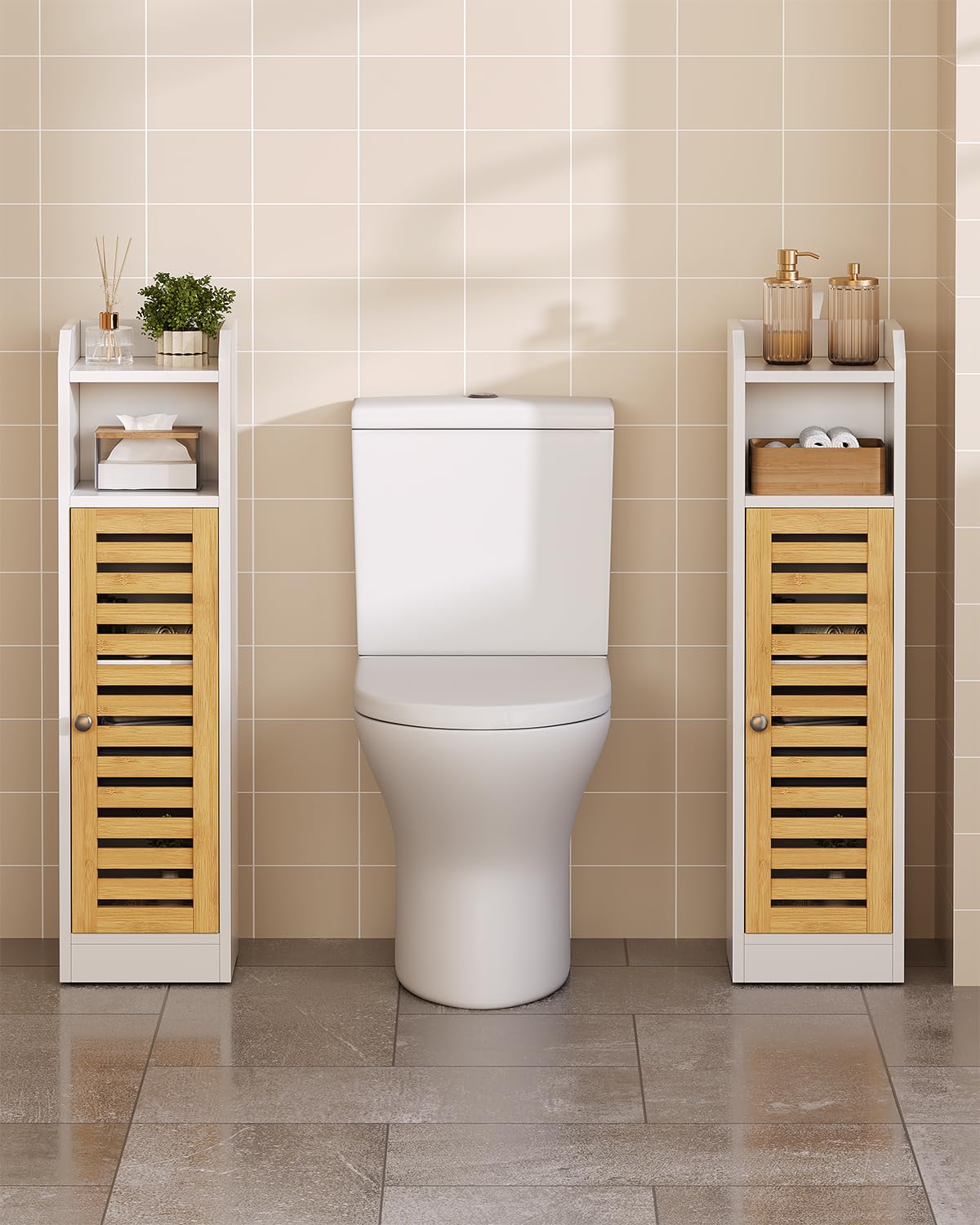 forabamb-badezimmerschrank-schmal-toilettenschrank-mit-2-offenen-f-chern-bambust image 7