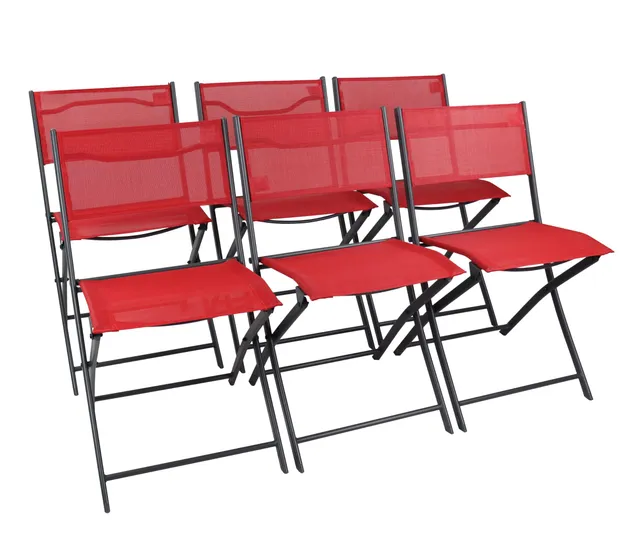 vcm-gartenstuhl-rot-45x46x79-cm-6er-set-klappbar-metall-wetterfest image 1