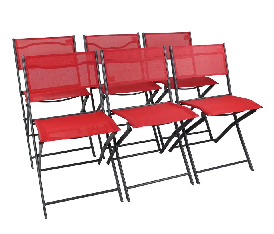 vcm-gartenstuhl-rot-45x46x79-cm-6er-set-klappbar-metall-wetterfest image 1