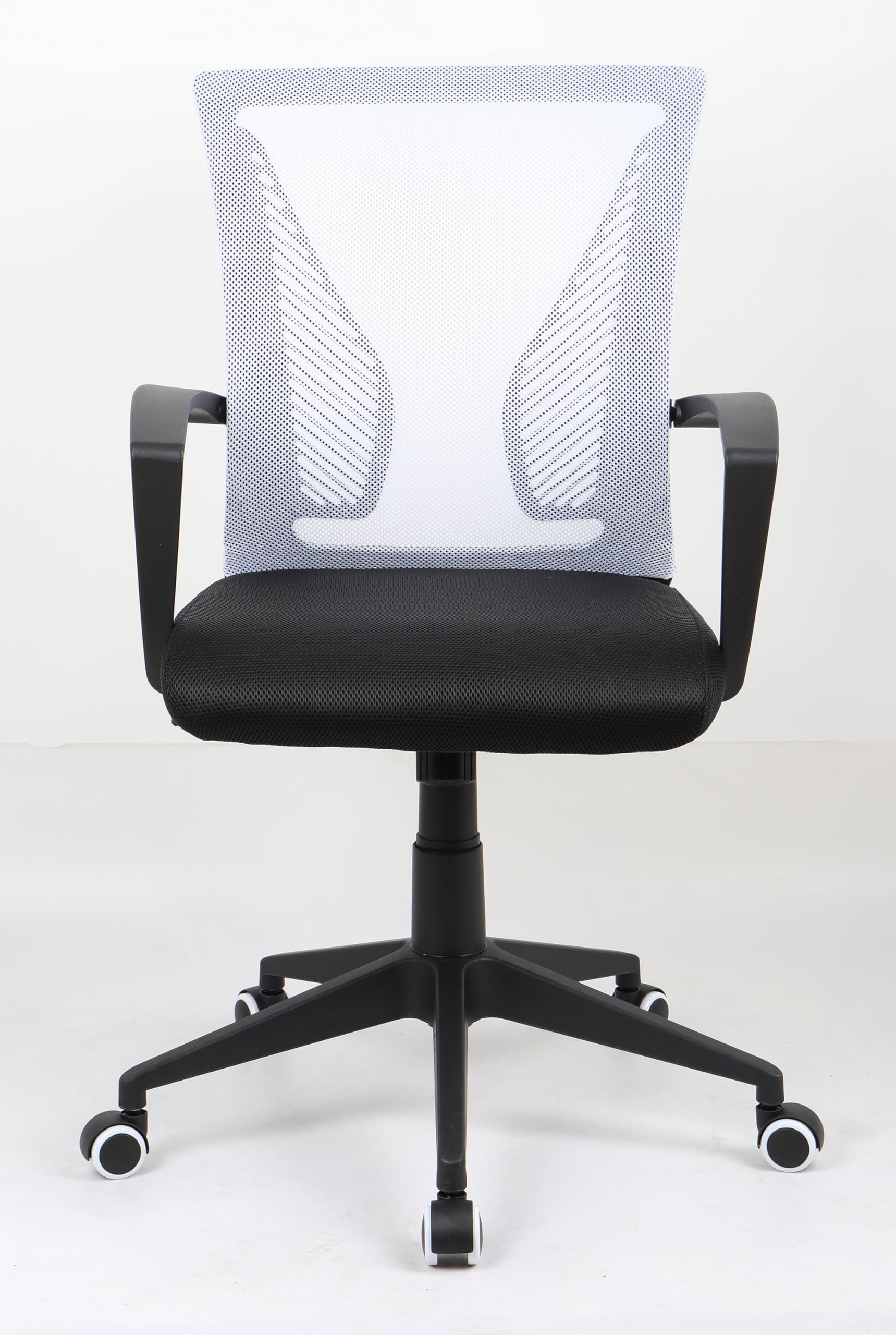 vcm-b-rostuhl-schwarz-wei-48x46x92-102-cm-h-henverstellbar-drehbar-stahl-ergonom image 1