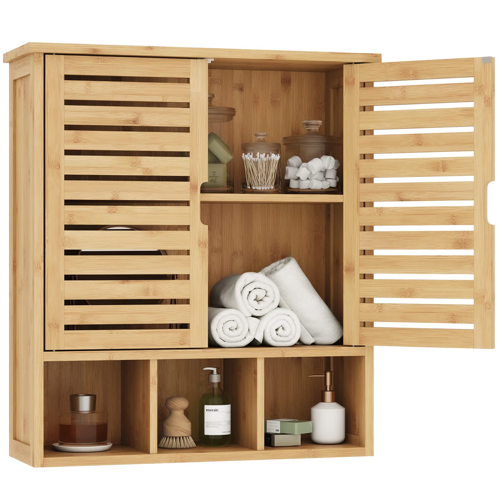 forabamb-badezimmer-wandschrank-aus-bambus-medizinschrank-mit-t-ren-und-verstell image 8