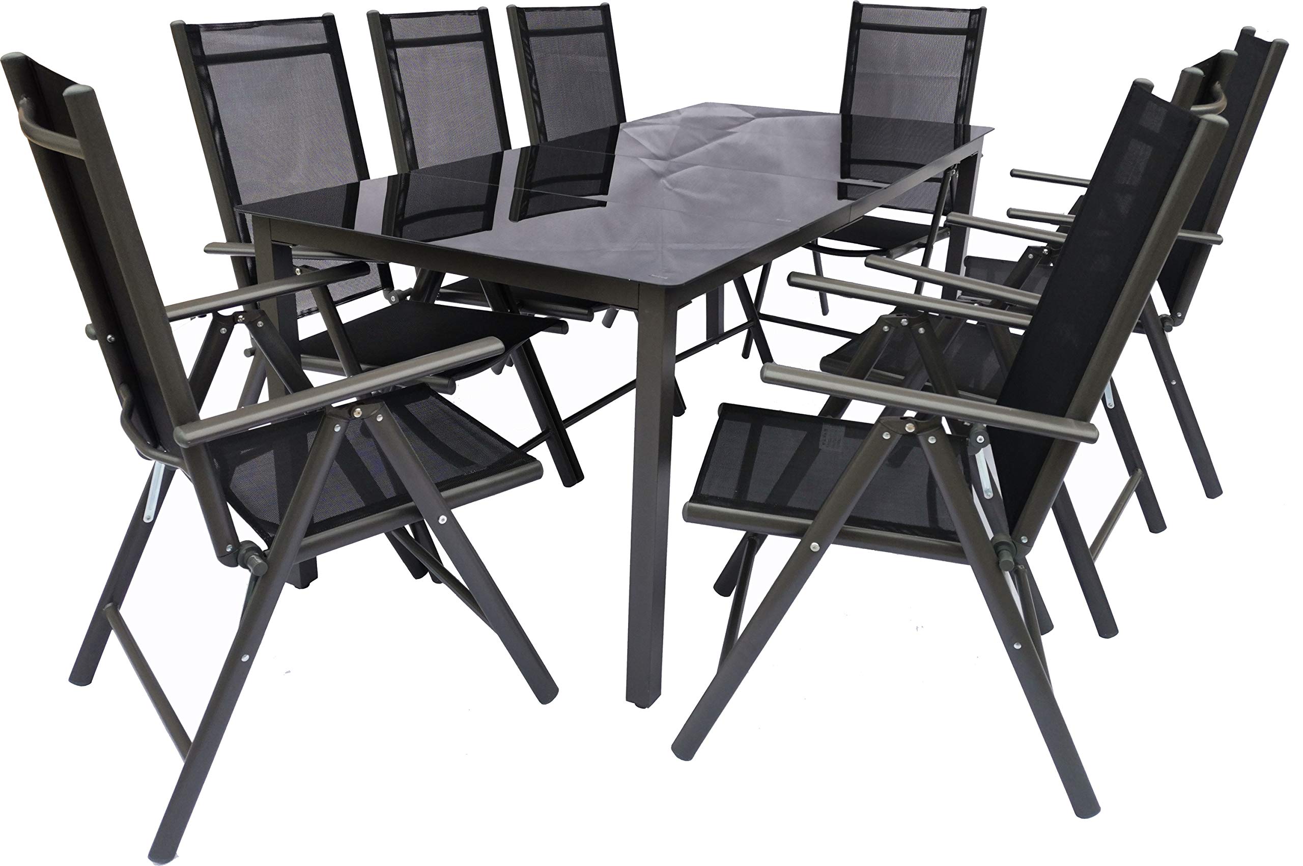 vcm-dasano-9-teiliges-gartenm-bel-set-anthrazit-aluminium-1-tisch-189x90-cm-8-kl image 4