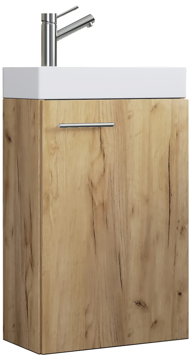 vcm-badm-bel-waschtisch-honig-eiche-41x60-cm-1-t-r-inkl-waschbecken image 1