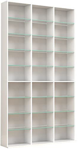 vcm-zilas-xl-cd-dvd-standregal-b-cherregal-raumteiler-glas-27-offene-f-cher image 7