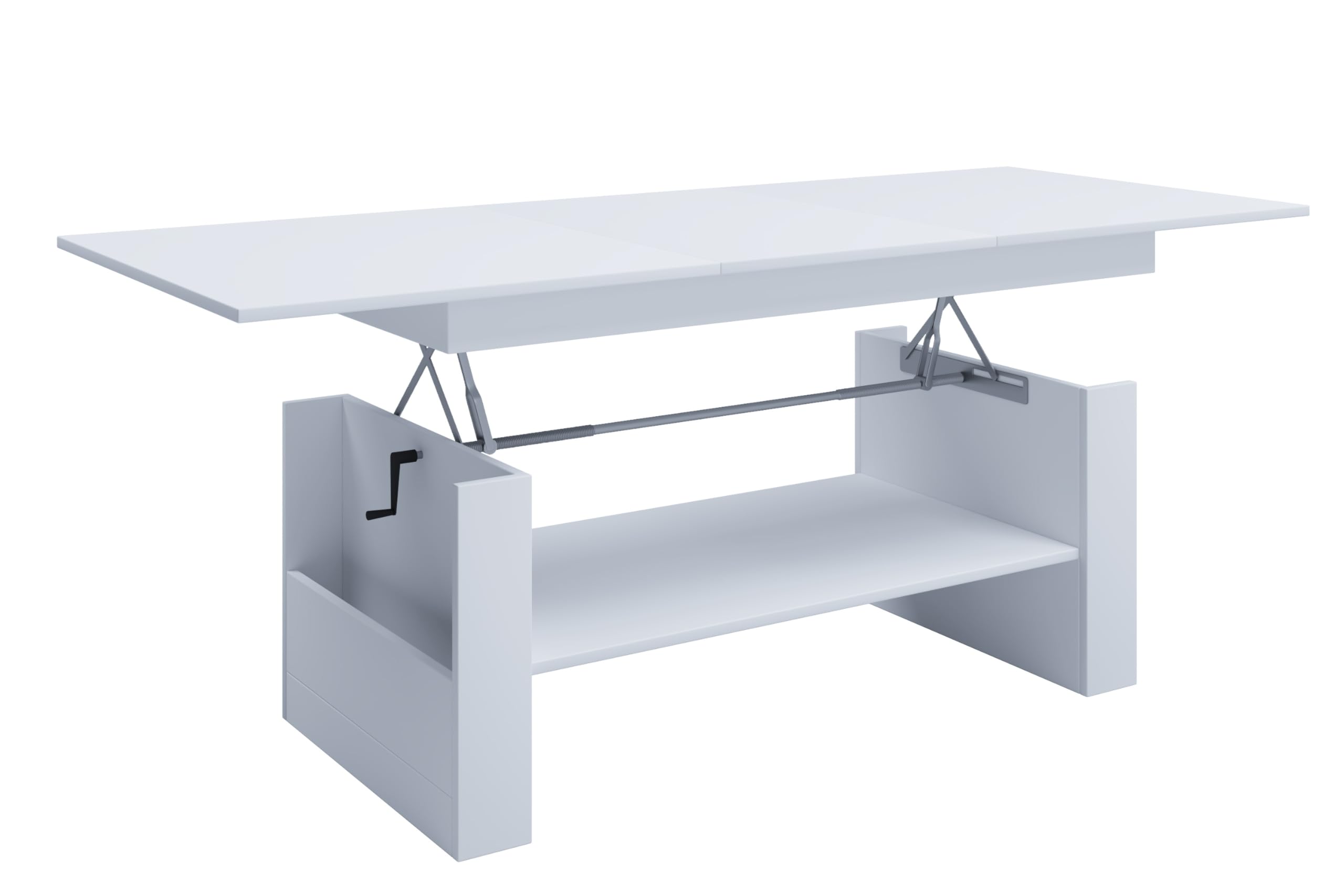 vcm-couchtisch-wei-115x58x52-cm-3-f-cher-h-henverstellbar image 6