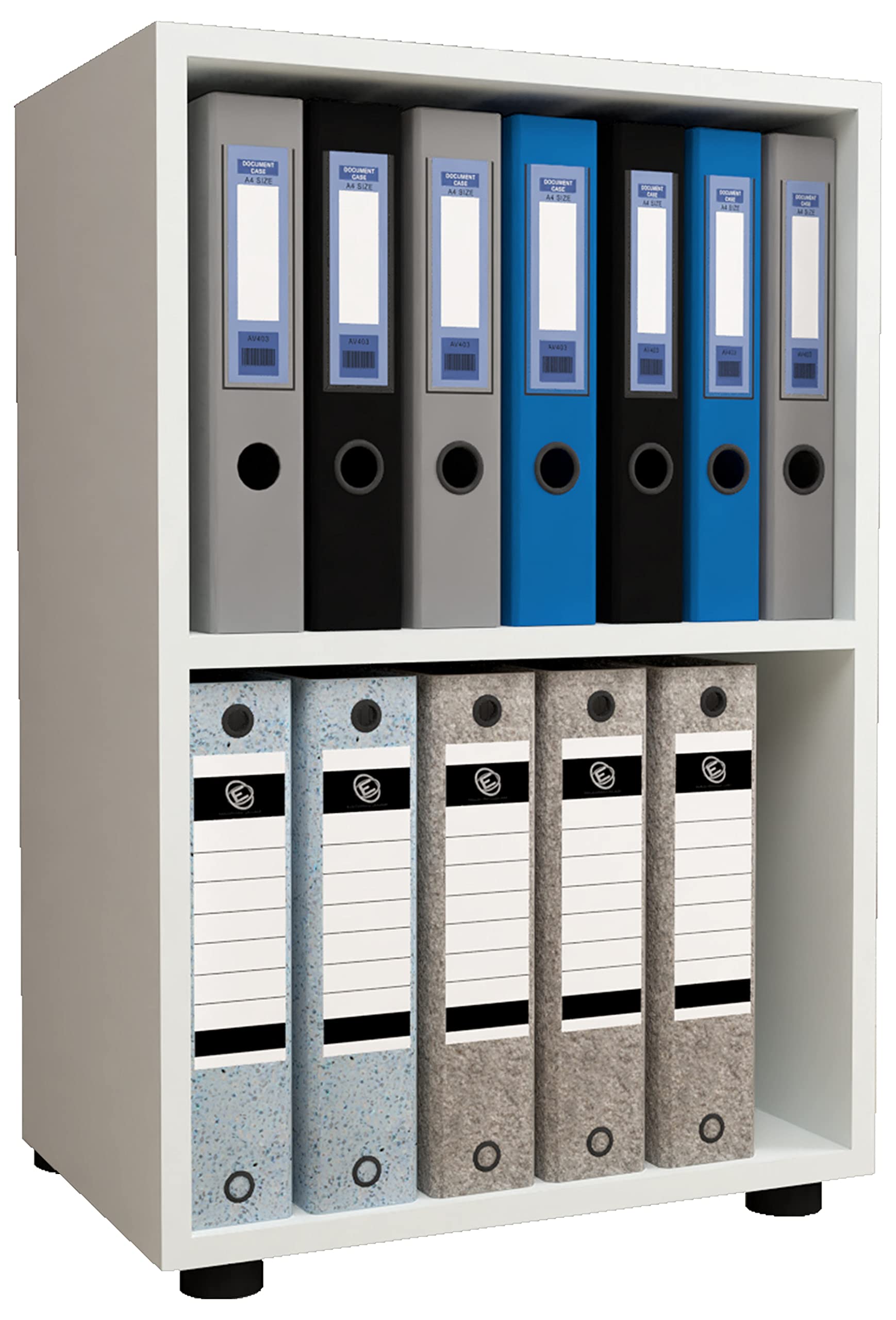 vcm-b-roregal-wei-standregal-mit-2-f-chern-49x32x74-cm-b-cherregal-aktenregal image 1