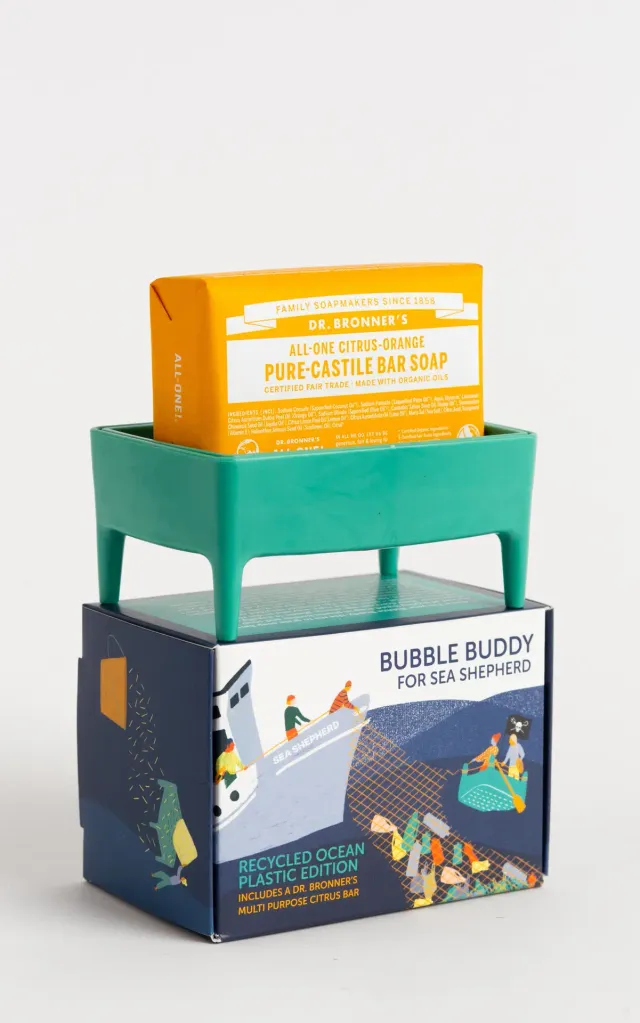 foekje-fleur-ocean-plastic-bubble-buddy-hellgr-n-dr-bronner-s-seifenst-ck image 1