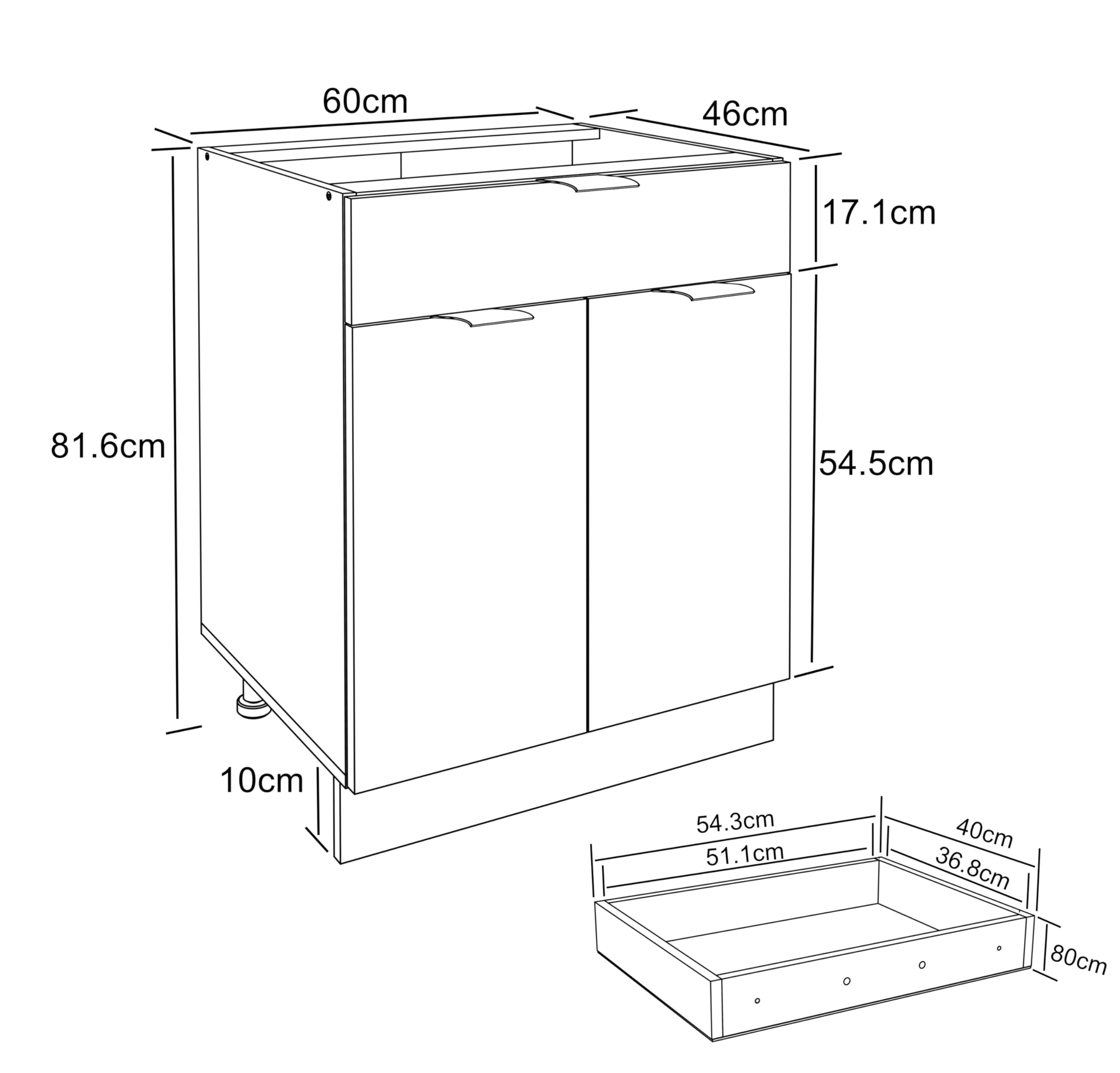 vcm-fasola-k-chenschrank-unterschrank-wei-60x46x82-cm-mit-2-dreht-ren-und-1-schu image 4