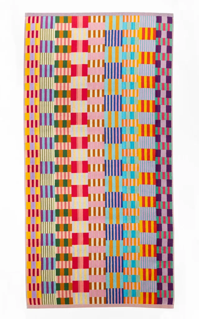 foekje-fleur-strandtuch-133-tulip-quilt-90-180-cm-550-g-m-baumwolle-jacquard-web image 1