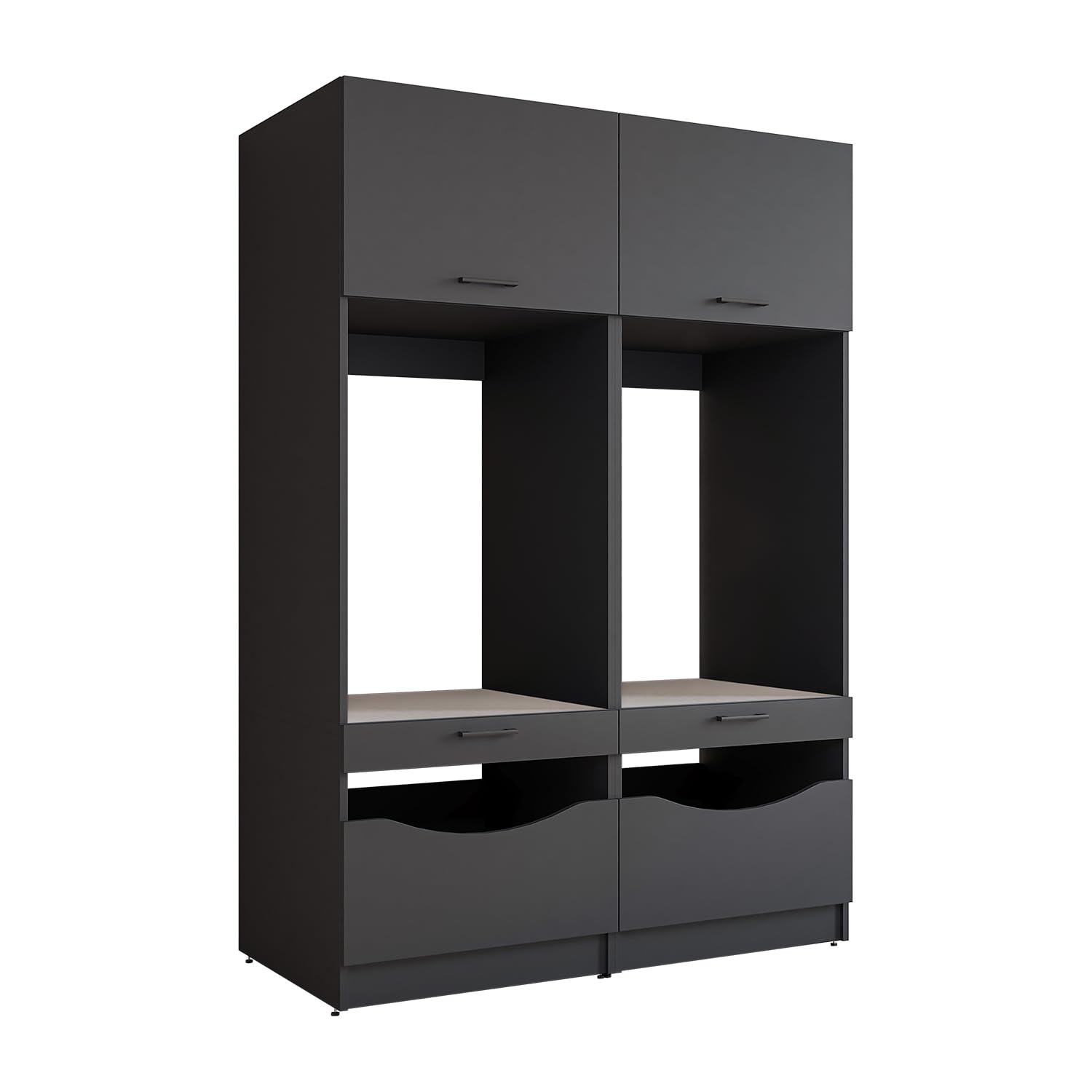 roomart-serie-2-waschmaschinenschrank-132-cm-f-r-waschmaschine-trockner-nebenein image 6