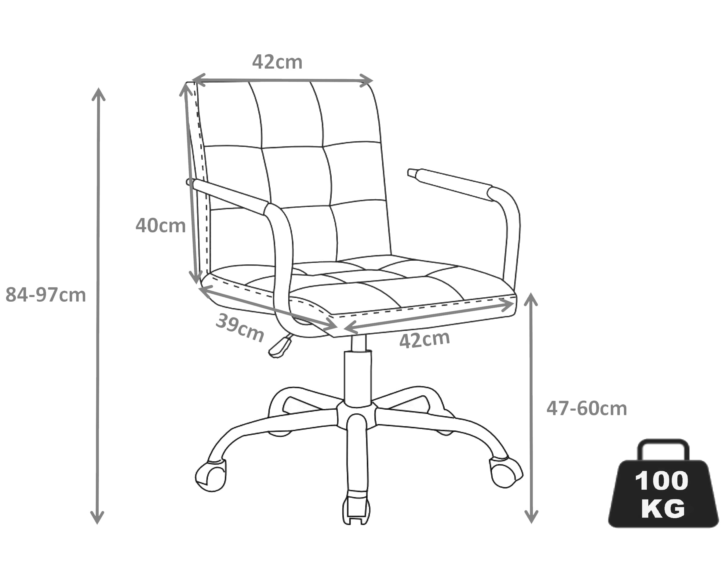 vcm-roluna-b-rostuhl-schwarz-ergonomischer-drehstuhl-stufenlos-h-henverstellbar- image 2