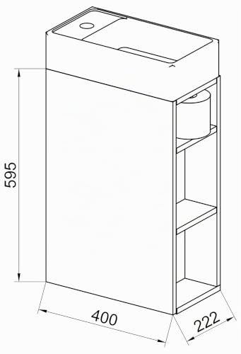 vcm-badm-bel-waschtisch-anthrazit-40x70-cm-1-t-r-4-f-cher-keramik-waschbecken image 7