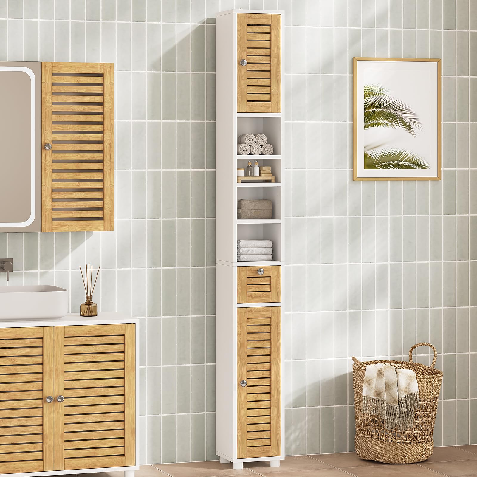 forabamb-badezimmerschrank-hochschrank-20x20x180-cm-4-offene-ablagen-2-bambust-r image 8