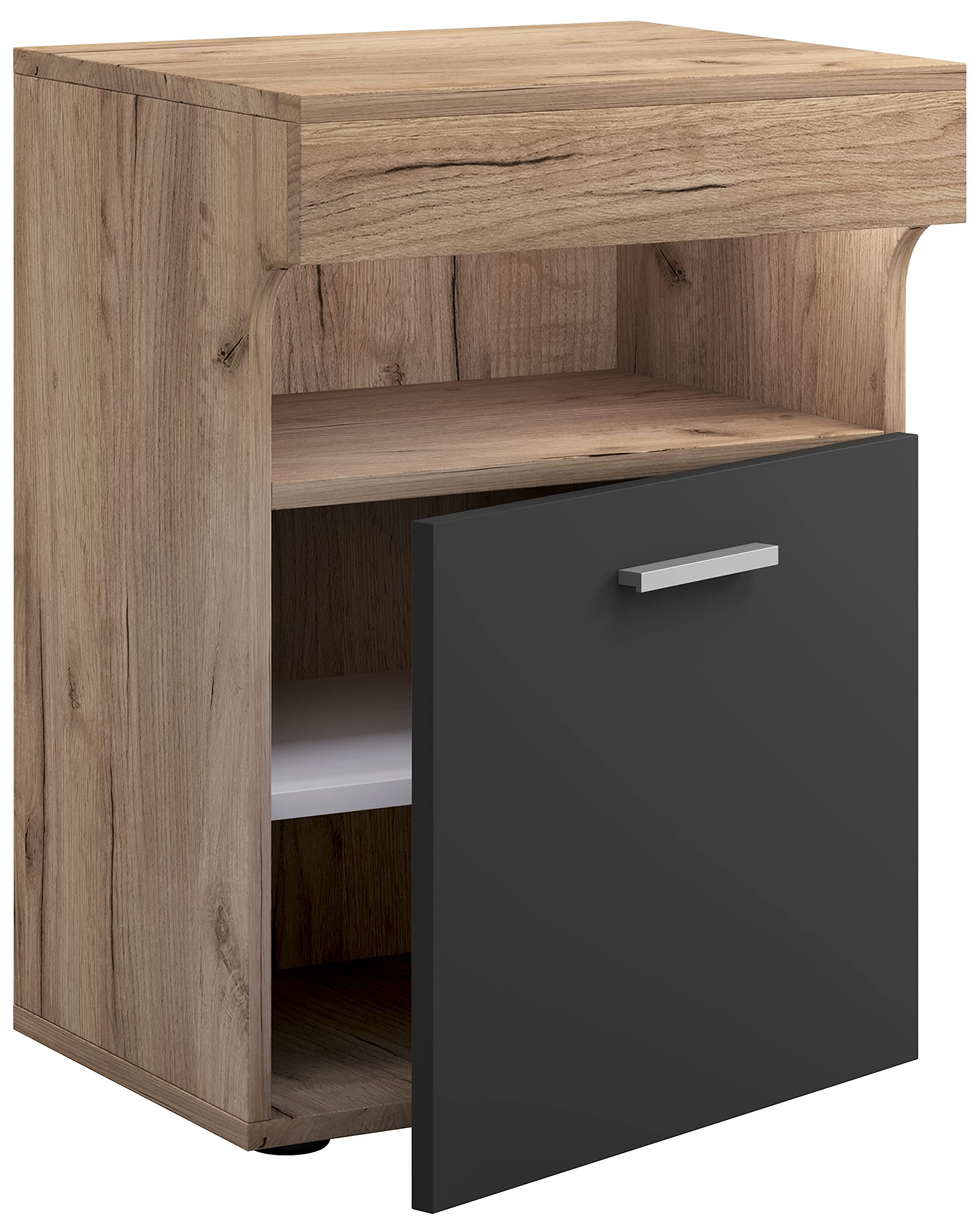 vcm-nachttisch-slepal-m-honig-eiche-anthrazit-45x39x61-cm-1-dreht-r-2-f-cher-hol image 3