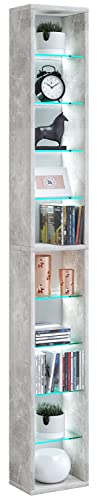 vcm-rasato-xl-holz-cd-dvd-regal-standregal-mit-esg-sicherheitsglas-h-155-x-b-21- image 5