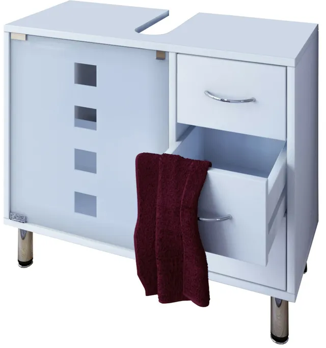 vcm-darola-waschtischunterschrank-wei-67-30-58-cm-1-t-r-3-schubladen-mattglas-al image 1