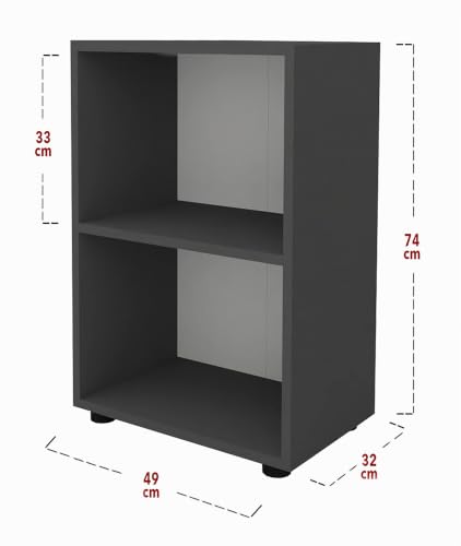 vcm-b-roregal-wei-standregal-mit-2-f-chern-49x32x74-cm-b-cherregal-aktenregal image 7