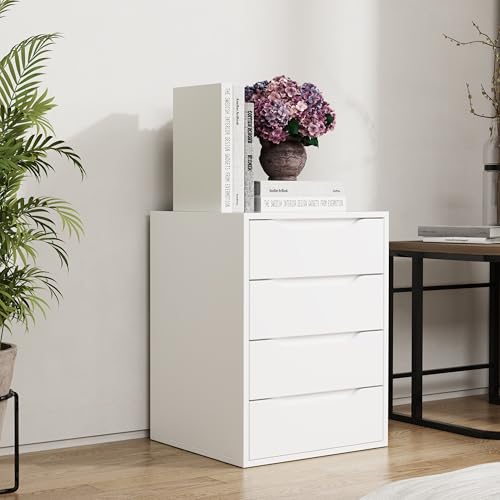 vcm-malira-nachttisch-wei-46x42x61-cm-4-schubladen-holz-nachtkonsole image 8