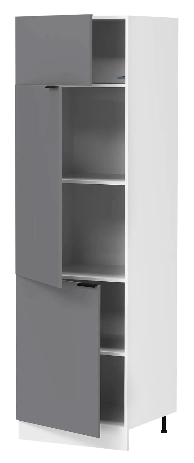 vcm-esilo-k-chenm-bel-unterschrank-wei-anthrazit-60x57x207-cm-3-t-ren-5-f-cher-h image 1