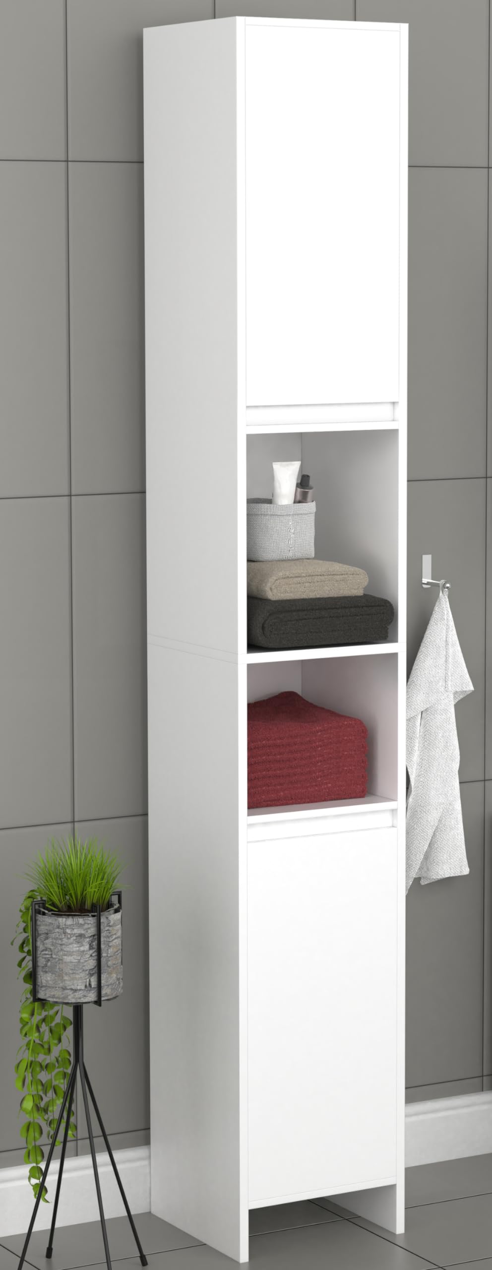vcm-badm-bel-hochschrank-malira-wei-30x30x189-cm-2-grifflose-dreht-ren-6-f-cher- image 2