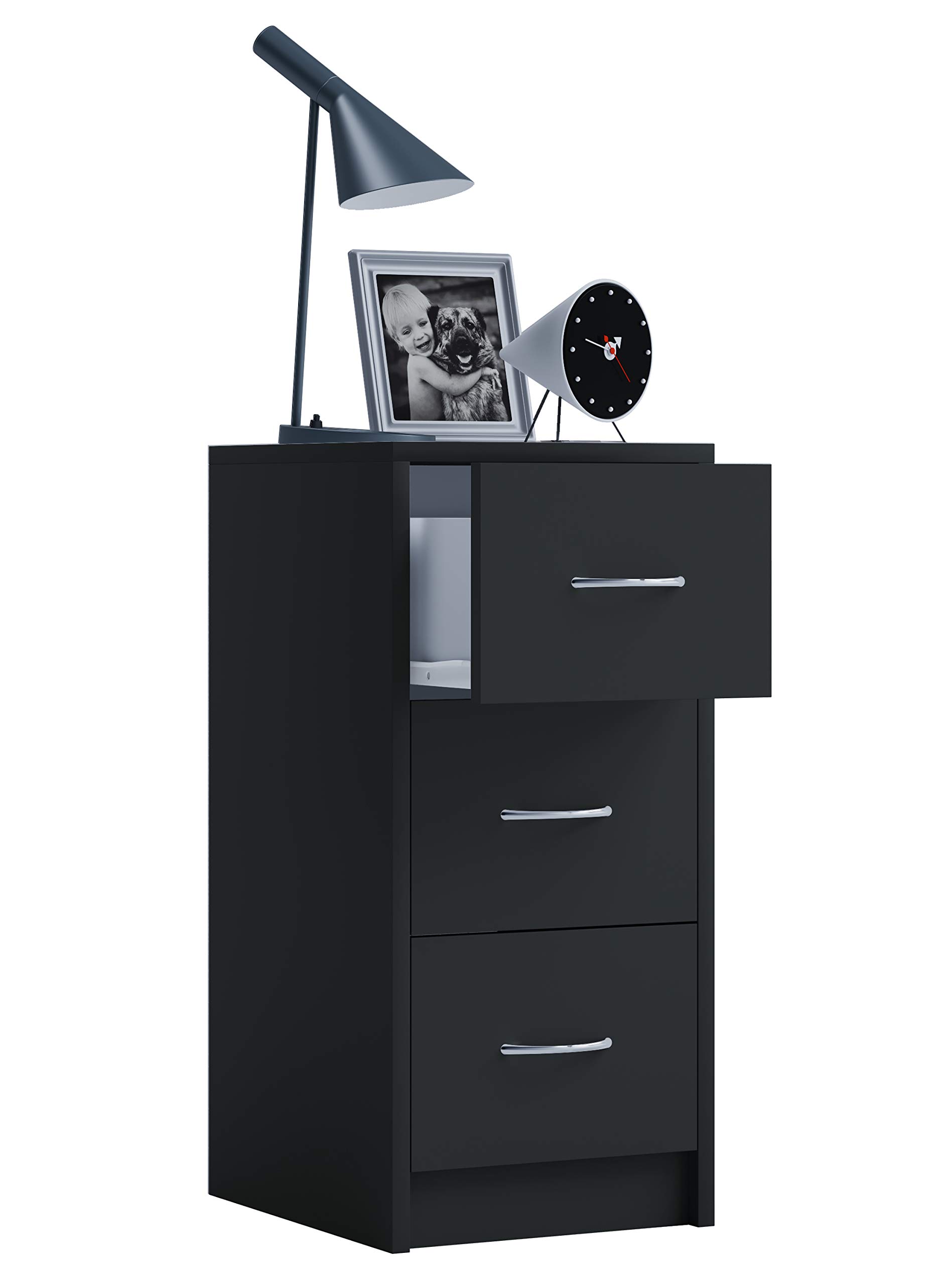 vcm-nachttisch-boxal-maxi-schwarz-33x35x65-cm-nachtkommode-mit-3-schubladen-aus- image 1