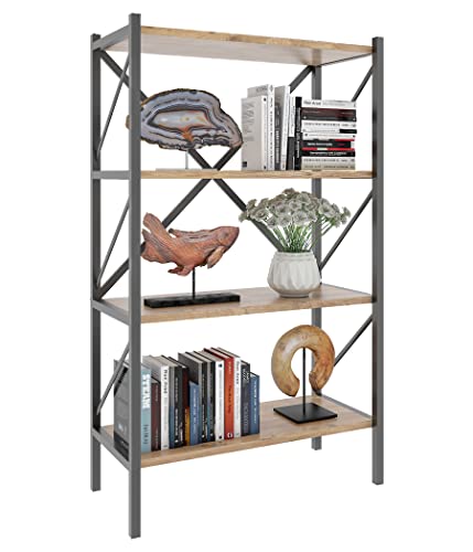 vcm-standregal-nulis-honig-eiche-66-x-34-x-121-cm-4-offene-f-cher-holzwerkstoff- image 7