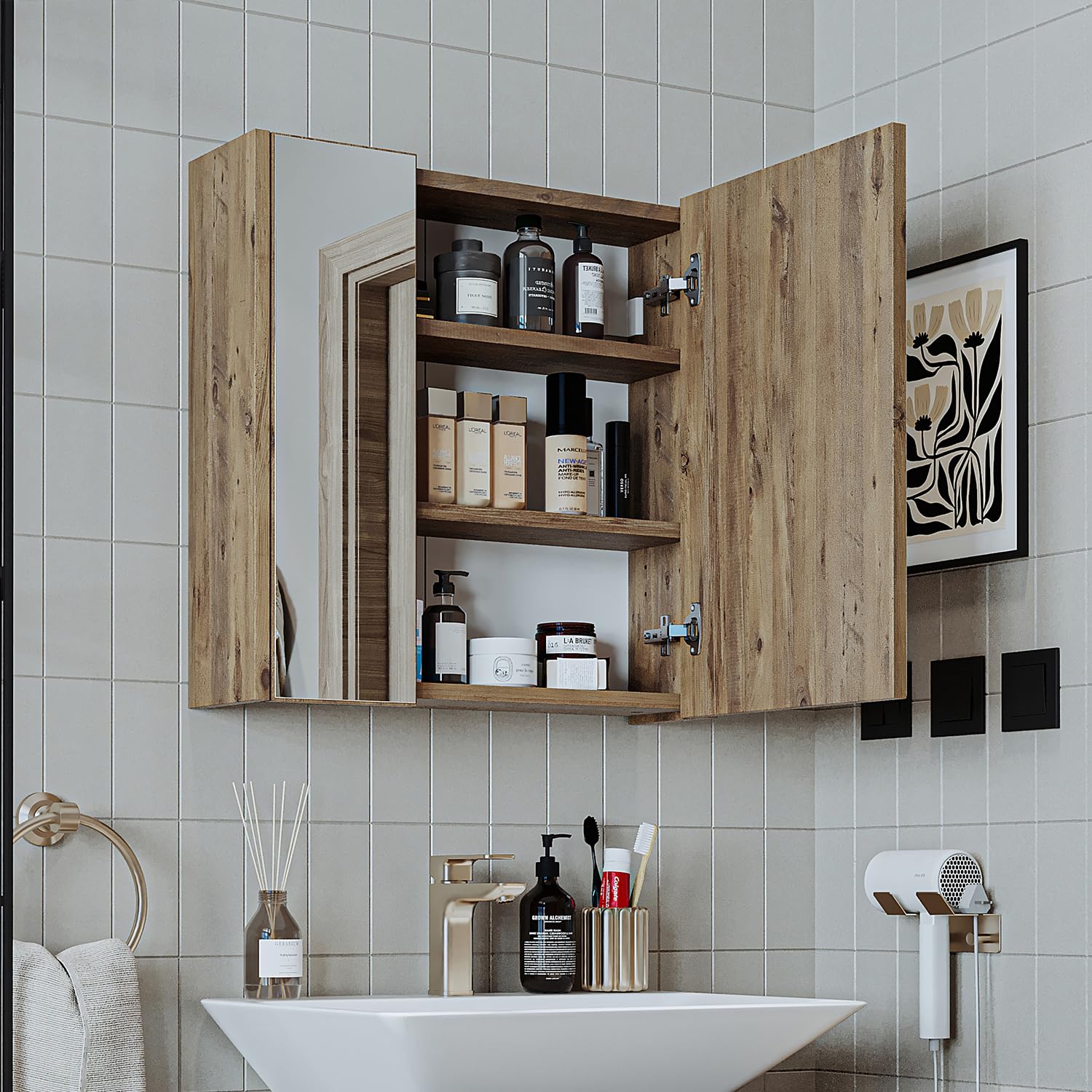 roomart-melona-3-teiliges-badm-bel-set-65-cm-unterschrank-mit-spiegelschrank-und image 7