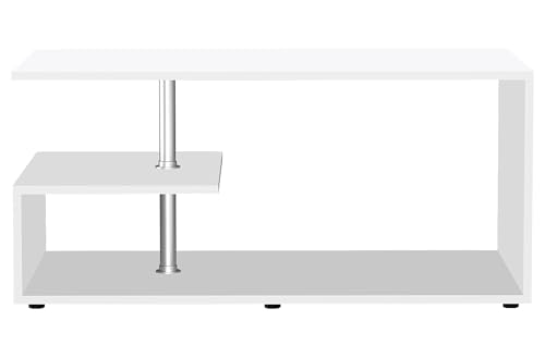 vcm-couchtisch-wei-91x53x42-cm-2-f-cher-holzwerkstoff-sofatisch-f-r-wohnzimmer image 8