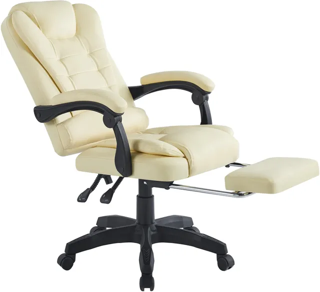 vcm-alasko-b-rostuhl-beige-64x63x102-112-cm-stufenlos-h-henverstellbar-kunstlede image 1