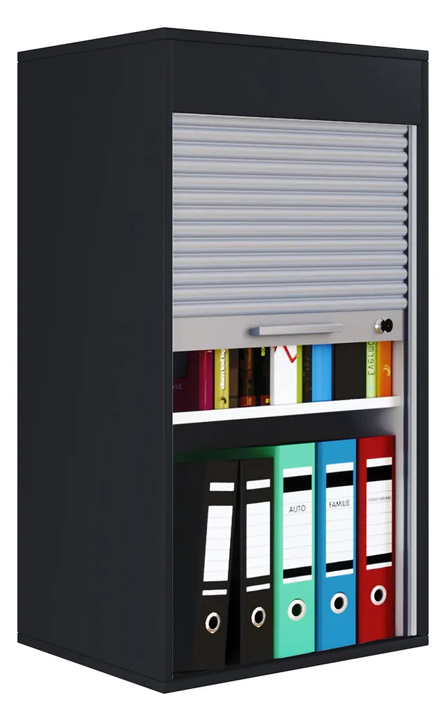 vcm-aktenschrank-aktos-l-mit-rollladen-schwarz-93x50x40-cm-abschlie-bar image 1