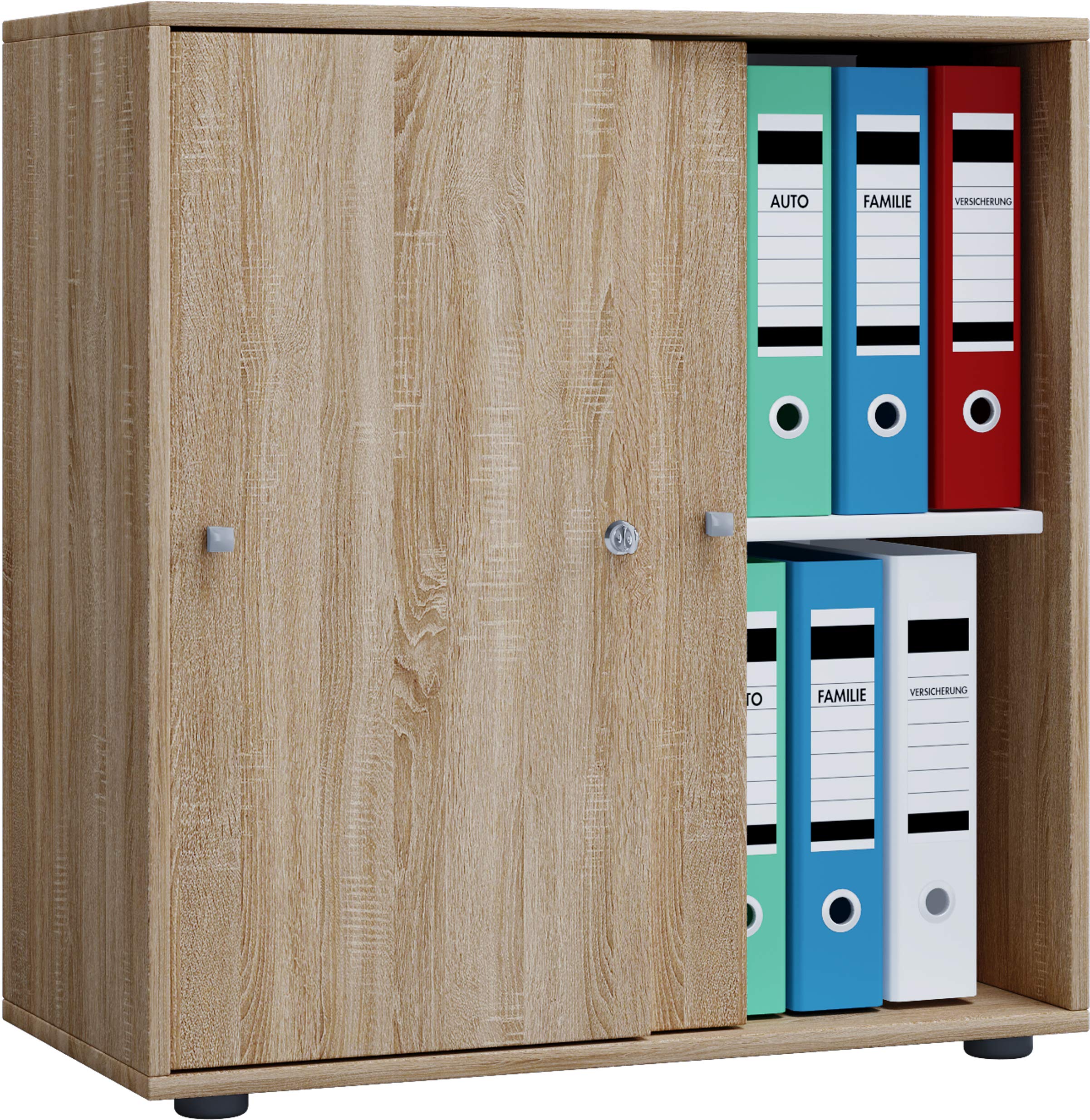 vcm-b-roschrank-wei-70x37x73-cm-2-t-ren-2-f-cher-aktenschrank image 4