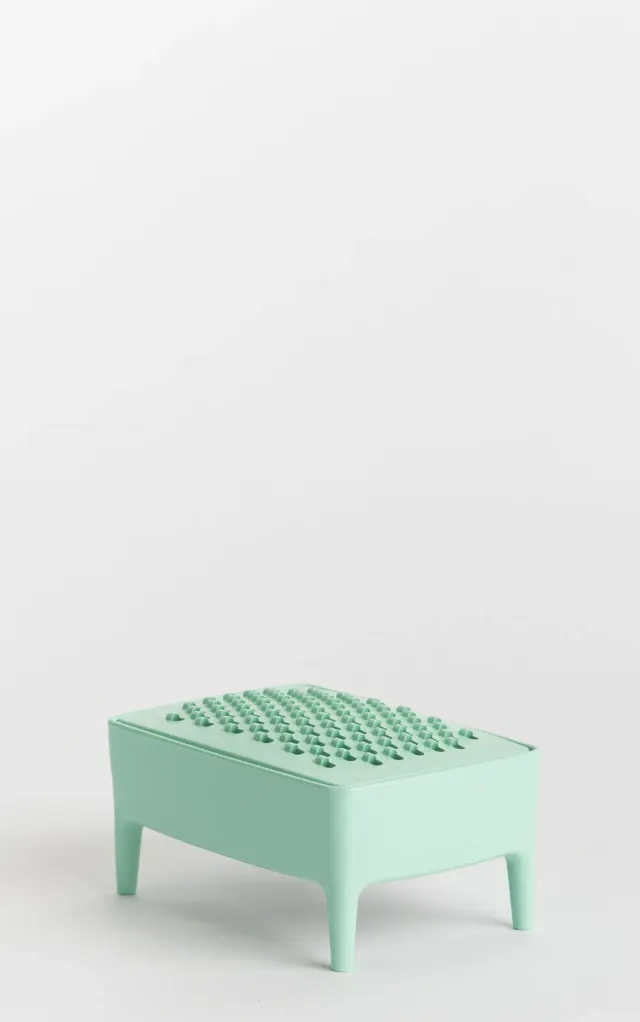 foekje-fleur-bubble-buddy-mint-seifenschale-aus-recyceltem-kunststoff-mit-gitter image 1