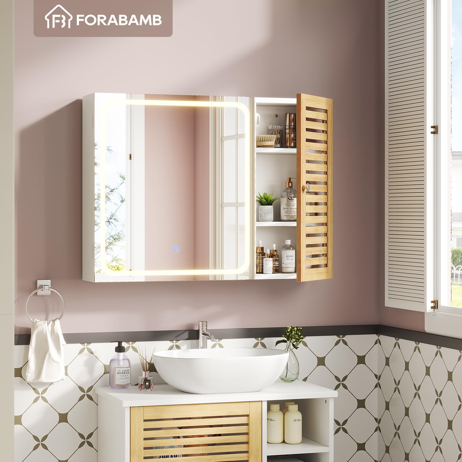 forabamb-spiegelschrank-bad-mit-beleuchtung-80x60x16-cm-6-ablagef-cher-4-verstel image 8