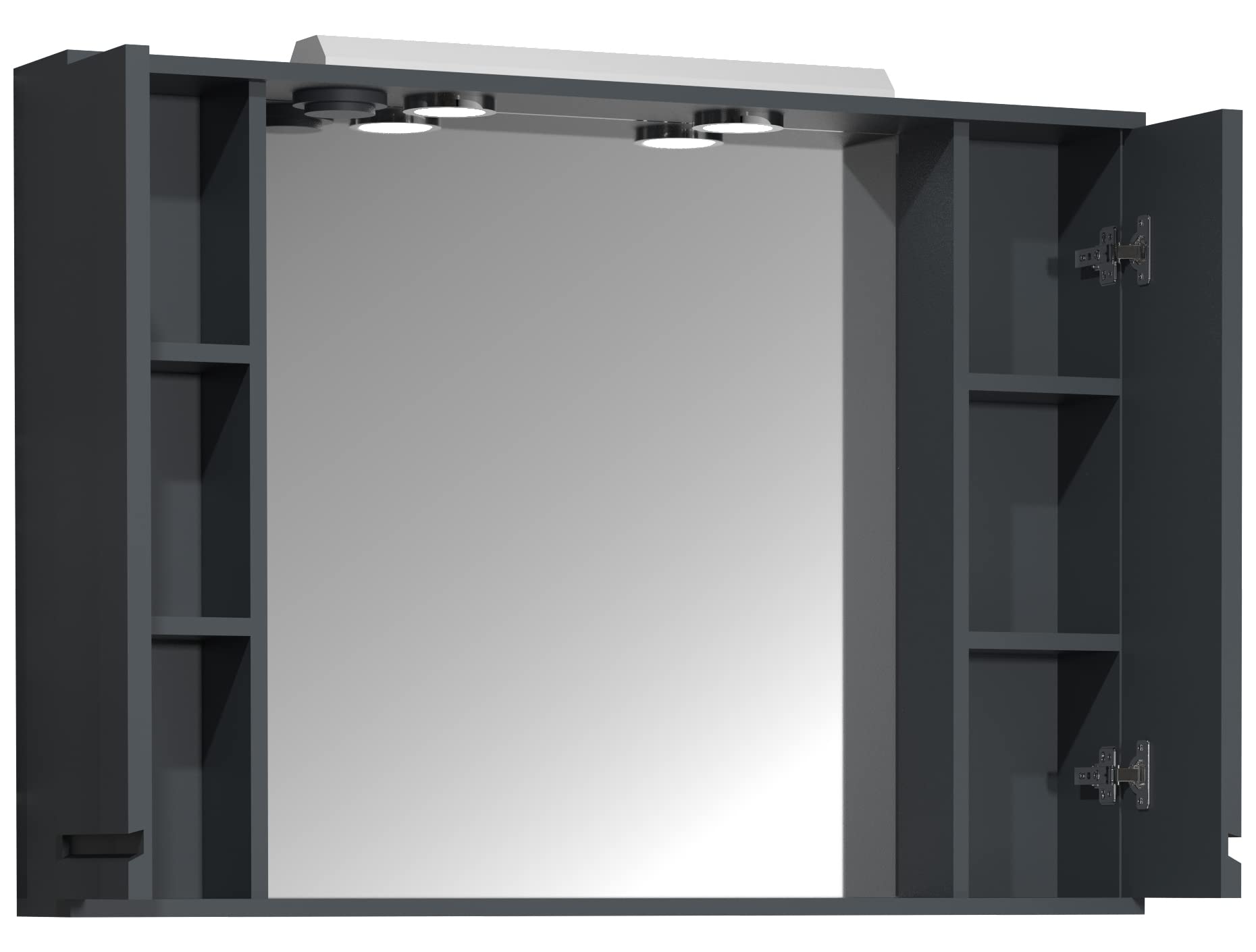 vcm-badm-bel-spiegelschrank-anthrazit-100-x-14-x-71-cm-mit-2-dreht-ren-und-3-f-c image 3
