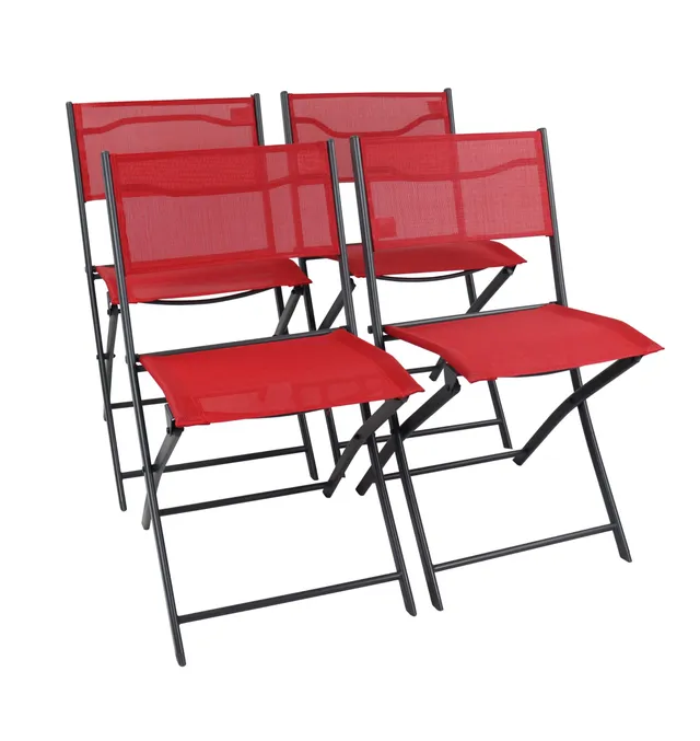 vcm-dasano-gartenstuhl-rot-4er-set-klappbar-45x46x79-cm-metall-textilene image 1
