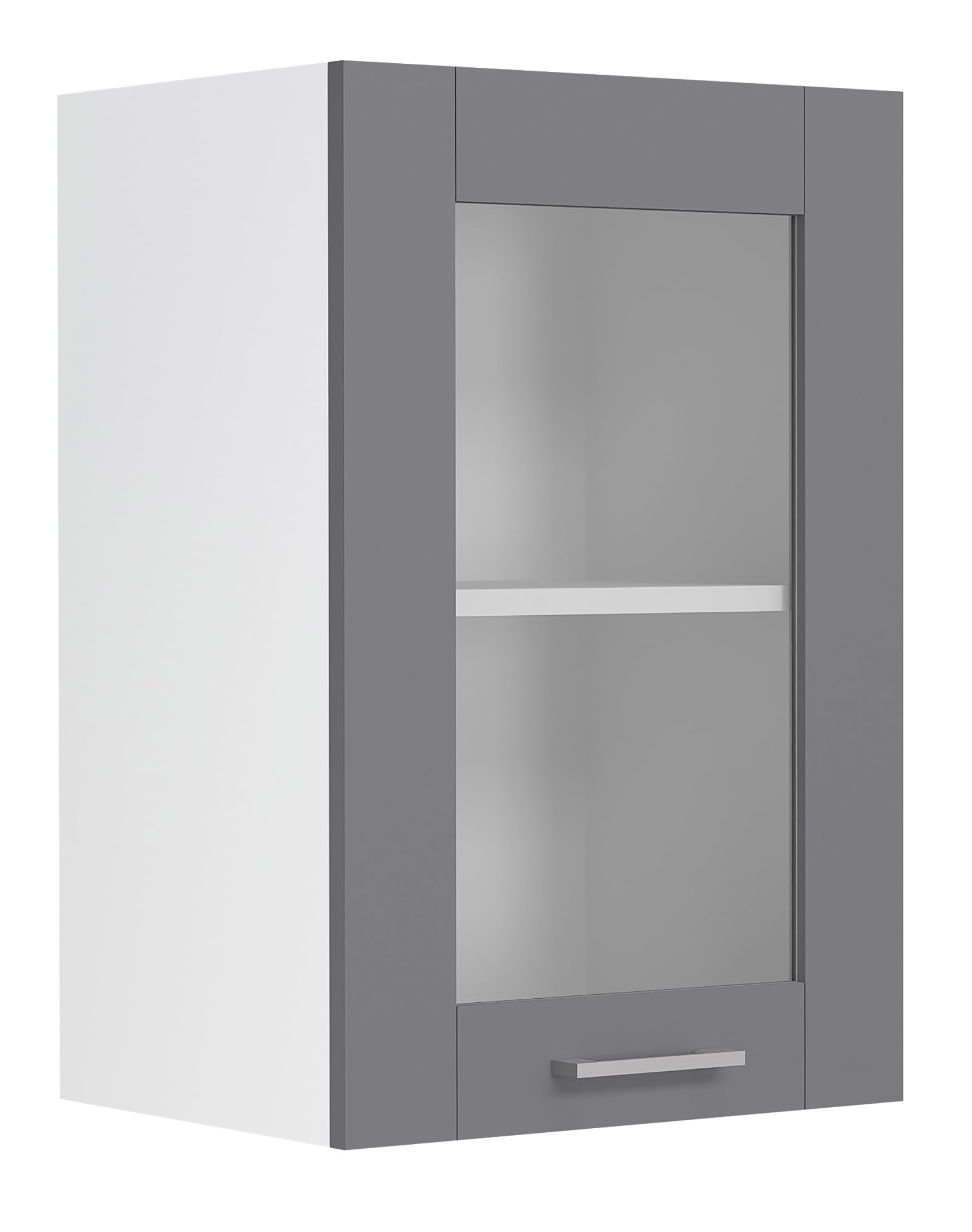 vcm-fasola-h-ngeschrank-wei-anthrazit-40x31x60-cm-mit-1-dreht-r-und-2-f-chern image 1