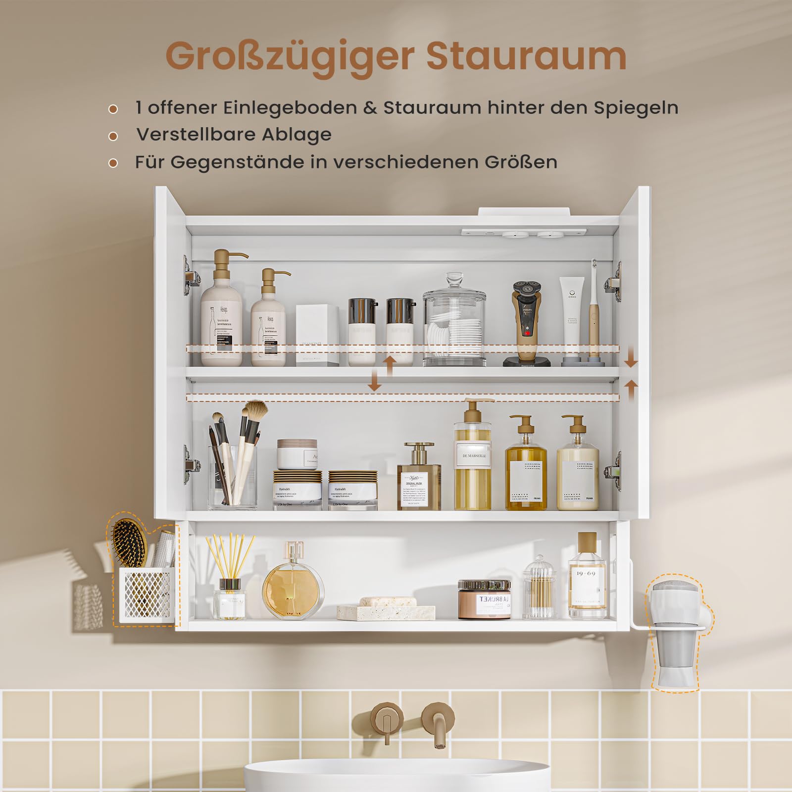 forabamb-spiegelschrank-bad-mit-led-beleuchtung-steckdose-60x16x60-cm-wei image 5