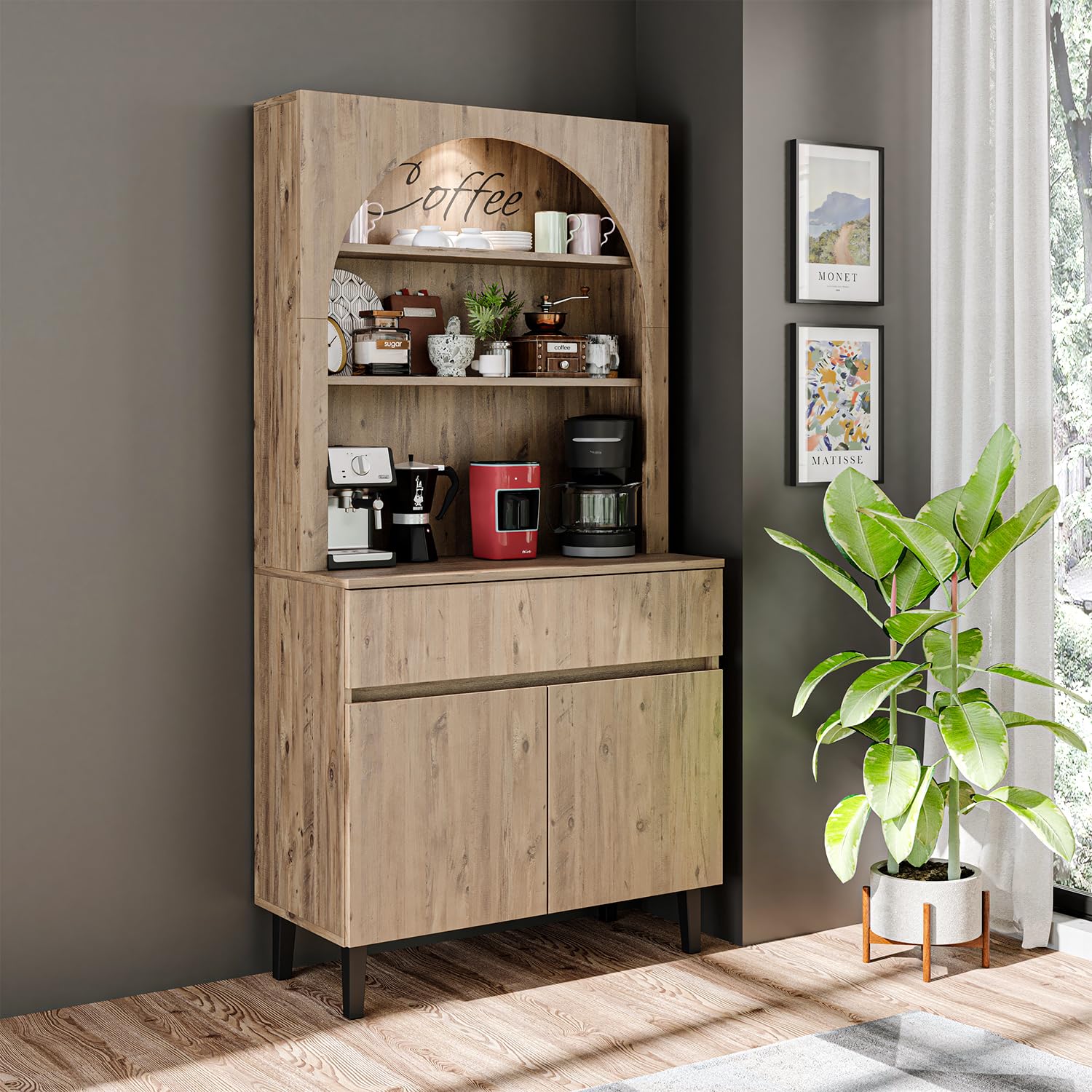 roomart-mehrzweckschrank-venedik-90x179x42-cm-anthrazit-eiche-mit-schublade-t-re image 7