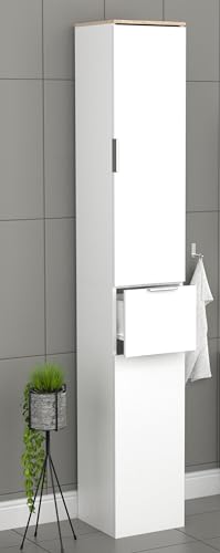 vcm-badm-bel-hochschrank-donali-wei-sonoma-eiche-30x30x190-cm-2-dreht-ren-1-schu image 8
