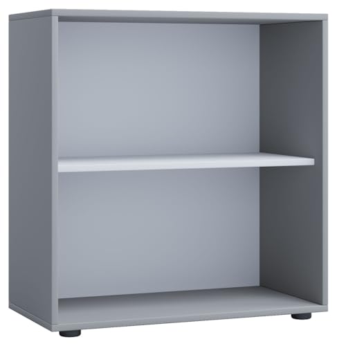 vcm-holzregal-lona-2-fach-grau-70x37x74-cm-stehend-b-roregal-aktenschrank image 5