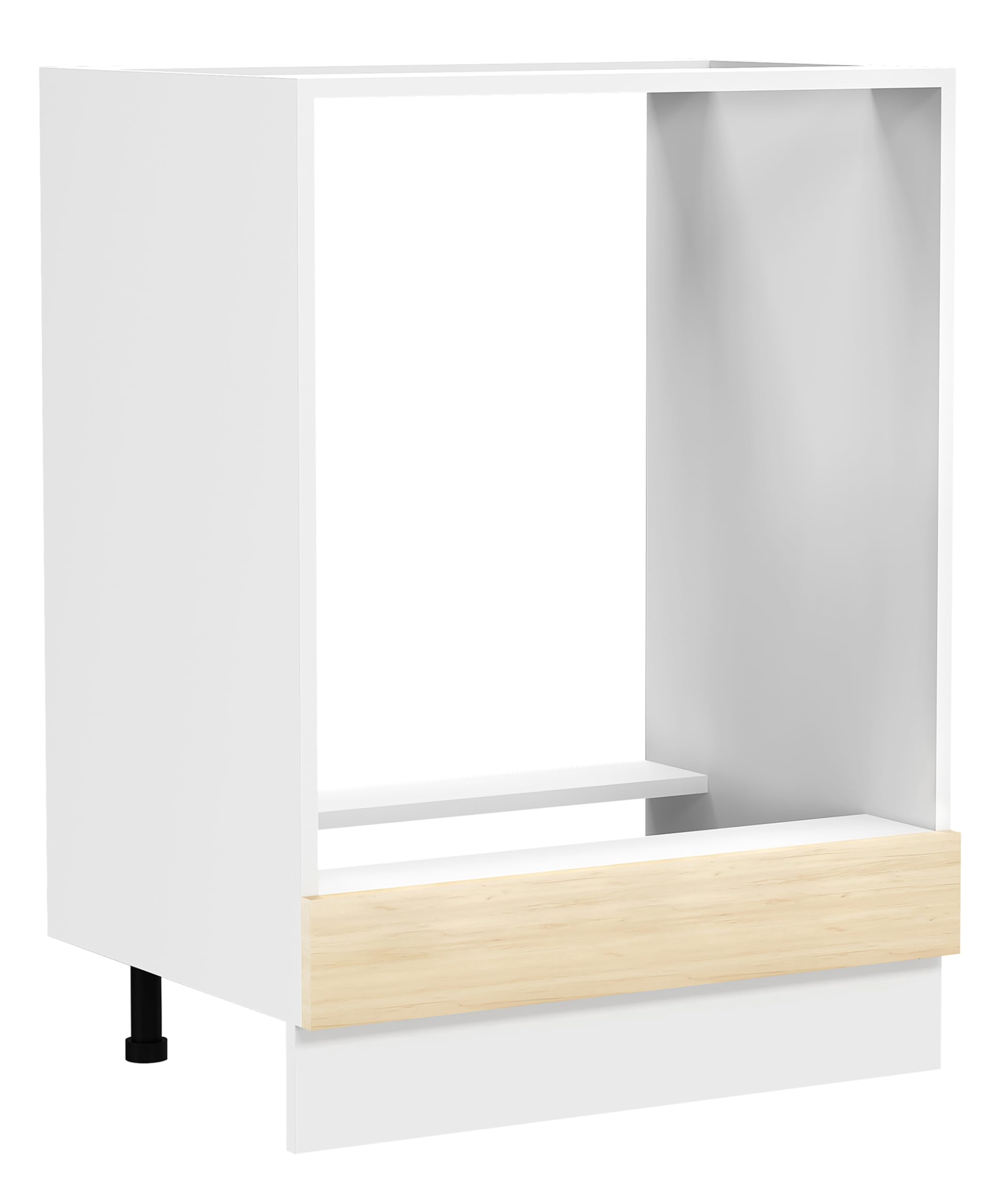 vcm-ofenschrank-wei-anthrazit-ca-h-82-x-b-60-x-t-46-cm-1-fach-backofenschrank-mi image 3