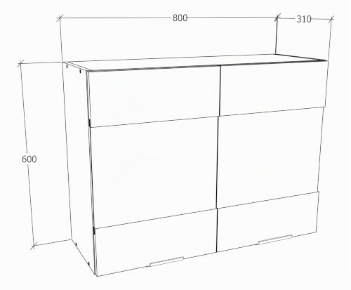 vcm-k-chenschrank-wei-honig-eiche-80x31x60-cm-wandschrank-h-ngeschrank-mit-2-t-r image 8