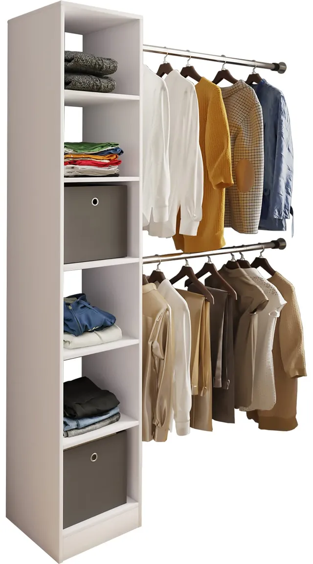 vcm-holz-kleiderschrank-dacho-lll-offener-schrank-6-f-cher-b-38-x-h-194-x-t-40-c image 1