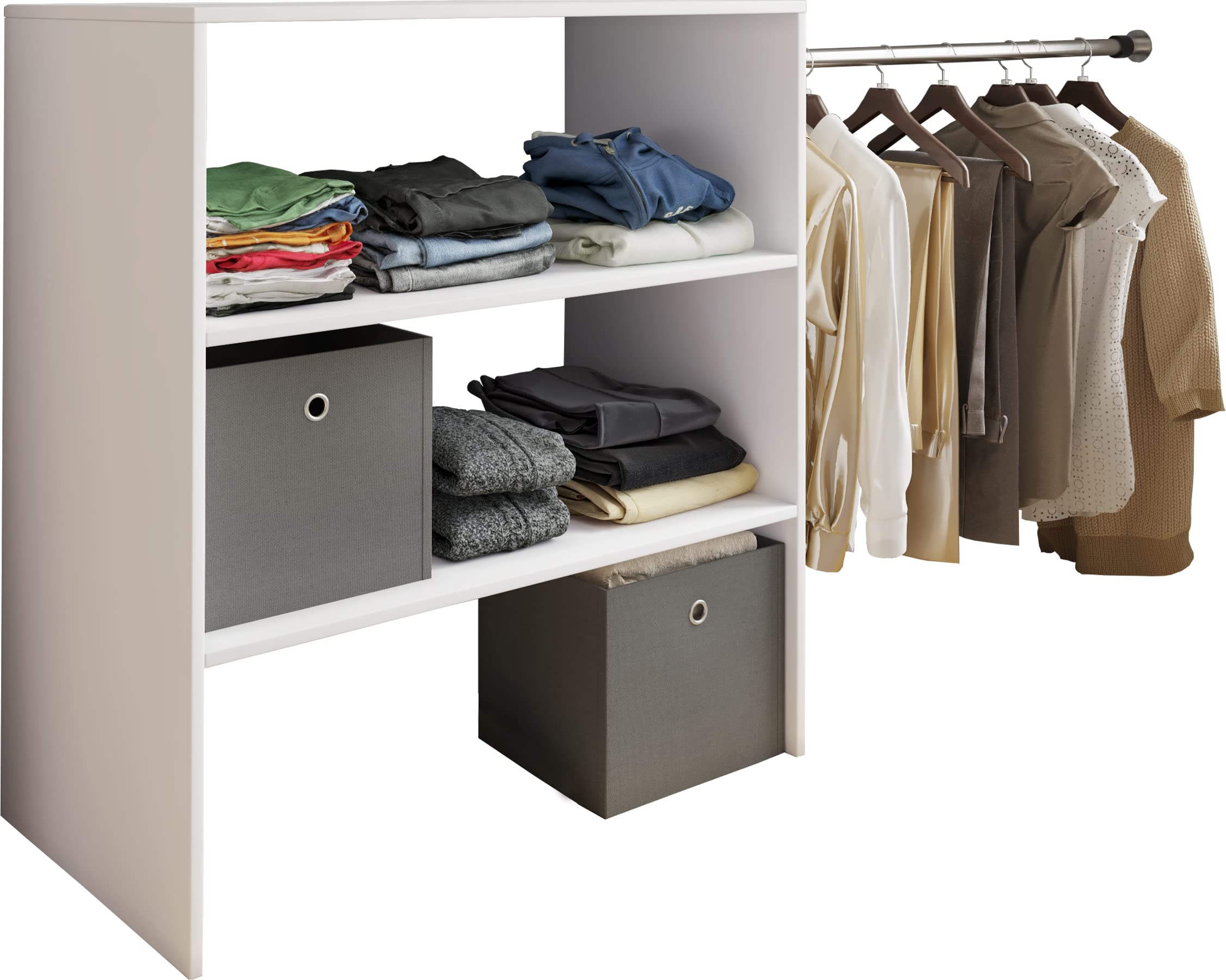 vcm-dacho-ii-offener-kleiderschrank-90-x-100-x-50-cm-mit-variabler-kleiderstange image 1
