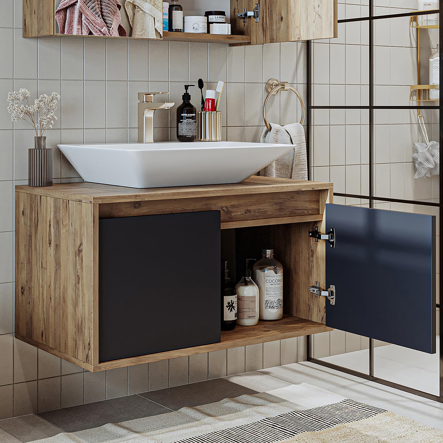 roomart-badm-bel-atlantic-keramik-waschbecken-mit-unterschrank-85-cm-anthrazit-e image 6