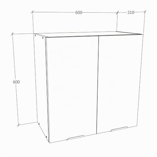 vcm-k-chenschrank-wei-honig-eiche-60x31x60-cm-2-t-ren-2-f-cher-wandschrank image 7