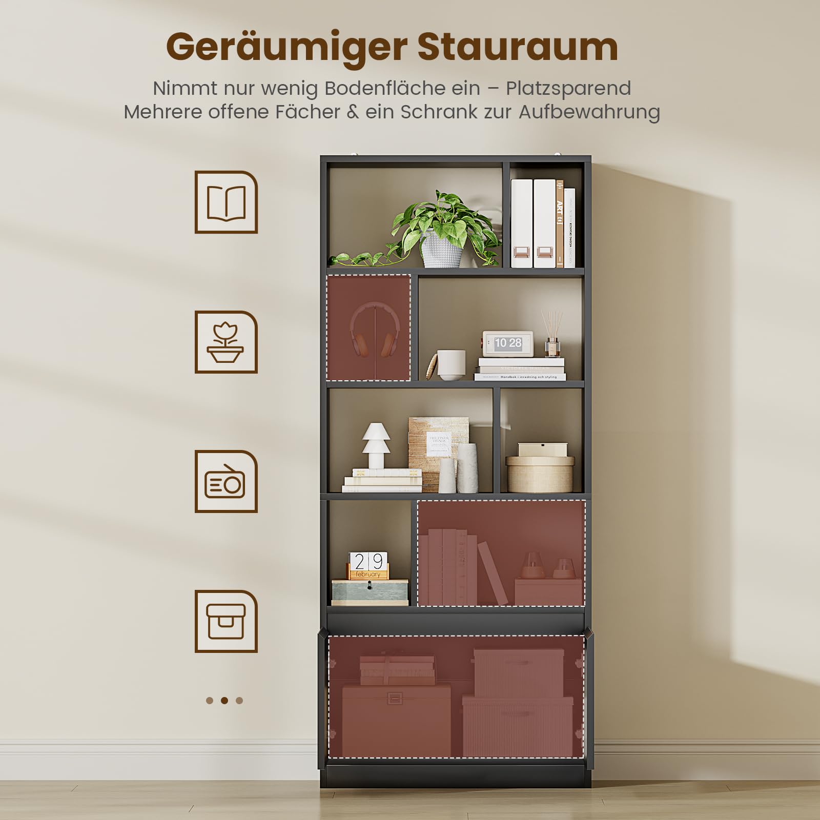 forabamb-b-cherregal-aus-holz-155x60x24-cm-4-ebenen-mit-offenem-aufbewahrungsreg image 5